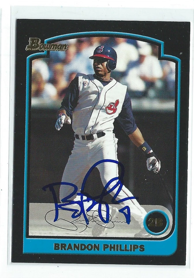 Tarjeta Bowman #160 2006 firmada por Brandon Phillips Foto 1 de 1