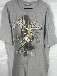 Harley Davidson Motorcycles Built Speed grau T-Shirt Größe 2XL Kurzarm 2021 - Bild 1 von 5