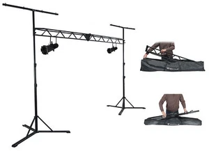 (2) Chauvet DJ EVE E-100Z White Ellipsoidal DMX Gobo Projector Spot Lights+Truss - Picture 1 of 12