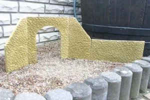 No. 3 Tunnelportal Mauer Beton Gartenbahn Spur G und 1 Wetterfest Frostsicher - Bild 1 von 4