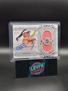 Parche Regalia Tenis Topps Royalty 2024 Firma Automática Doble Reliquia Claire Liu/75 - Imagen 1 de 2