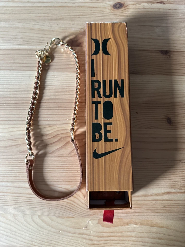 Nike I Run To Be Free. Leather Bracelet Hurley New In Box Running OS - Image 1 of 4