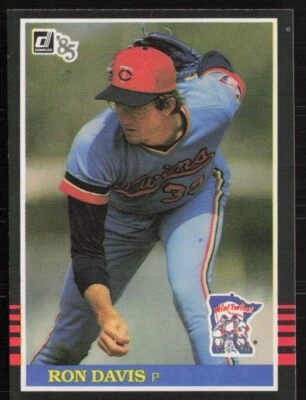 1985 Donruss #120 Ron Davis Minnesota Twins - Image 1 of 2
