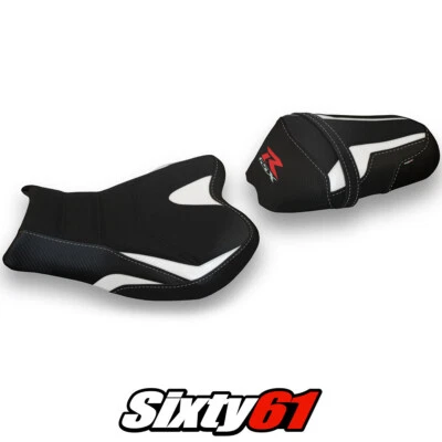 铃木 GSXR 1000 2009 - 2014 2015 2016 座椅套 Tappezzeria Ultragrip 白色 Blk — 第 1/4 张图片