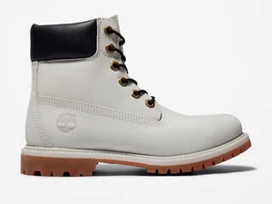 Timberland Damen Premium 6 Inch Wasserdicht Arbeitsstiefel Hellgrau Weiß A5SS3 - Bild 1 von 7