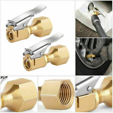 Air Chuck Heavy Duty Open Flow Lock On Tire Chuck with Clip for Inflator Gauge 