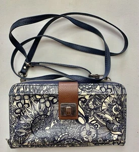Sakroots Umhängetasche Reißverschluss Desert Spirit blau Paisley Riemen - Bild 1 von 8