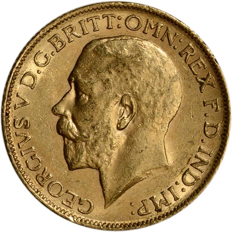 Great Britain Gold Sovereign (.2354 oz) - King George - XF/AU - Random Date Cover
