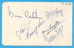 LONG EATON & POOLE PIRATES SPEEDWAY RIDERS 1951 8 X RARE ORIGINAL AUTOGRAPHS - Imagen 1 de 6