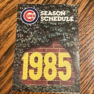 Chicago Cubs 1985 MLB Baseball Pocket Schedule - Computerland - Picture 1 of 2