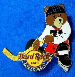 CHICAGO SPORTS BEAR SERIES EISHOCKEY CHRIS CHELIOS BLACKHAWKS ard Rock Cafe PIN - Bild 1 von 1