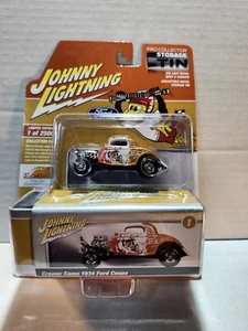 1/64 Johnny Lightning Crower Cams 1934 Ford Coupe Limited Edition Multi Color - Picture 1 of 3