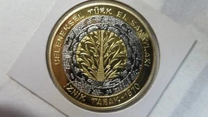 Turkey 7500000 Lira Iznik Tabak 1570 / Brass Trimetal, 2001, Proof - Picture 1 of 2