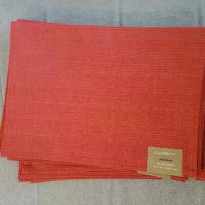Noritake Colorwave Collection Placemat 13"x18" Set of 4 Raspberry Free Shipping  - Image 1 of 2