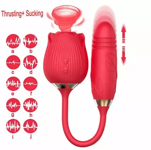 Retractable Vibrator massager with clit sucking egg adult toy for women & men - Picture 1 of 8