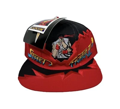 Street Fighter II Vintage Ken Capcon 1996 Bruno Mario Jagged Edge Graffiti Sombrero Foto 1 de 4