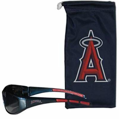 Los Angeles Anaheim Angels Wrap Sunglasses with Microfiber Bag MLB Baseball - Image 1 of 4
