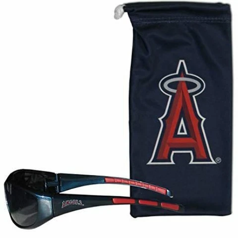 Los Angeles Anaheim Angels Wrap Sunglasses with Microfiber Bag MLB Baseball Cover