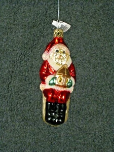 Adorno de vidrio Inge Santa - Santa con linterna - Imagen 1 de 1
