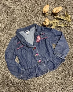Gymboree pretty in plum jean jacket size 5 - Picture 1 of 1