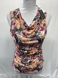 Cable & Gauge Wasserfallausschnitt ärmellose Bluse gefüttert Top Damen Größe M NEU UVP $ 48 - Bild 1 von 12