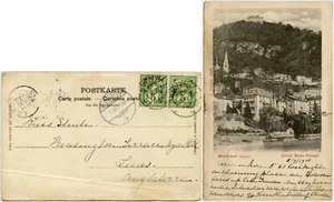 Postal con foto de hotel Suiza 1900 PPC... HERMOSA ORILLA MONTREUX - Imagen 1 de 1
