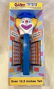 VTG. GIANT PEZ BLUE CLOWN CANDY DISPENSER 1999 NEW IN PACKAGE - Excellent! - Picture 1 of 5