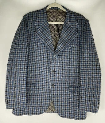 Allen Knit - Pickers Jacket Blazer Sports Jacket Western Vintage Rockabilly Coat - Image 1 of 4