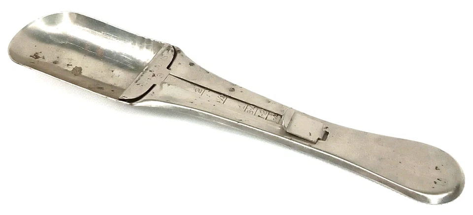 MCM Measuring Spoon Sliding Mechanism Adjustable Tool 1950s Kitchen Utensil - Image 1 of 4