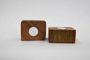 Vela de oración | Paquete de 2 | Hecha a mano de madera de granero recuperada - Imagen 1 de 3