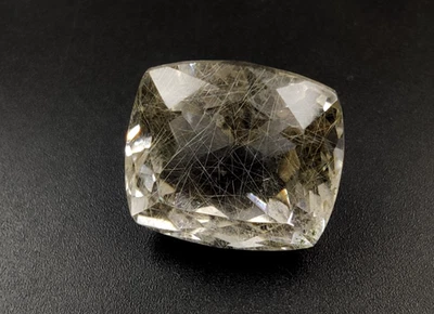 36.20 Ct Crystal Rutilated Quartz Cushion Loose Gemstone - Image 1 of 4