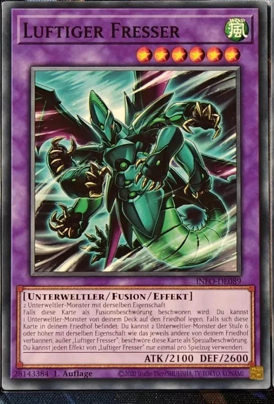 Yu-Gi-Oh Luftiger Fresser - INFO-DE089 - Common - NM - 1. Auflage - Bild 1 von 1