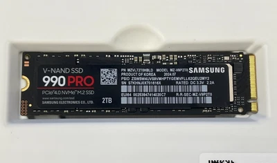 Samsung 990 Pro 2TB NVMe PCI-E4x4 SSD Drive MZ-V9P2T0B AM ✨🔥✨NEW! NO BOX!✨🔥✨ - Image 1 of 2