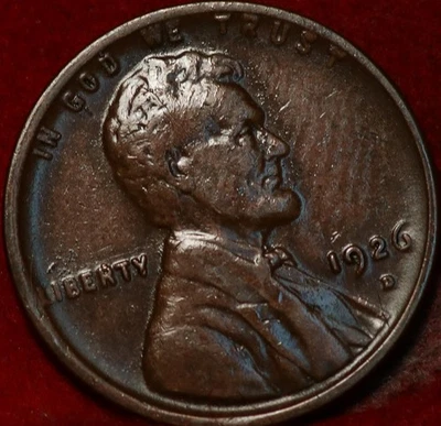 1926-D Denver Mint Copper Lincoln Wheat Cent - Image 1 of 2