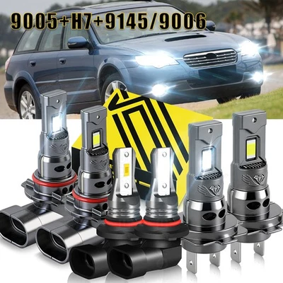 Faro antiniebla LED 6500K bombillas para Subaru Outback 2005 2006 2007 2008 2009 Foto 1 de 4