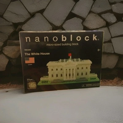 Nanoblock The White House micro-sized building block 890+ pieces NEW SEALED - Image 1 of 3