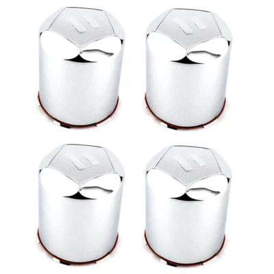 Juego de 4 tapas centrales de rueda Helo cromadas push-thru 8 orejetas X-Tall HE791 Maxx 791B142 Foto 1 de 4