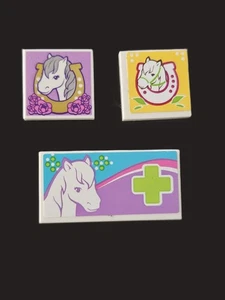 Lego Bulk Lot Parts (Stickers) FRIENDS Tiles 2x2 Horse Winners Circle Horse Shoe - Picture 1 of 2