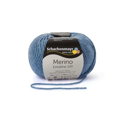 MERINO EXTRAFINE 120 von Schachenmayr - Farbe 00156 - 50 g / ca. 120 m Wolle - Bild 1 von 4