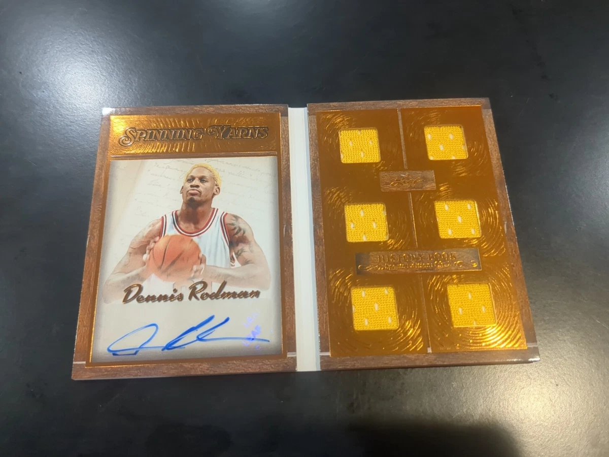Dennis Rodman Leaf Autographed Basketball Trading Cards