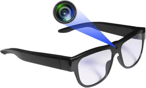 Camera Wearable Video Recording Glasses 1080P - Outdoor Sports Camera Glasses wi - Picture 1 of 6
