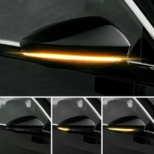 2X 28SMD LED Light Car Rearview Mirror Strip Lamp Flowing Turn Signal Side Light - Picture 1 of 12