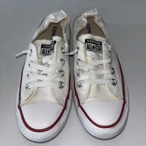Zapatillas Converse Shoreline blancas sin atar tacón elástico para mujer talla 6,5 sin cordones - Imagen 1 de 12