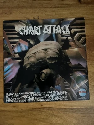 Chart Attack - Various Artists 12" Vinyl Compilation Album Record 1982  - Image 1 of 4