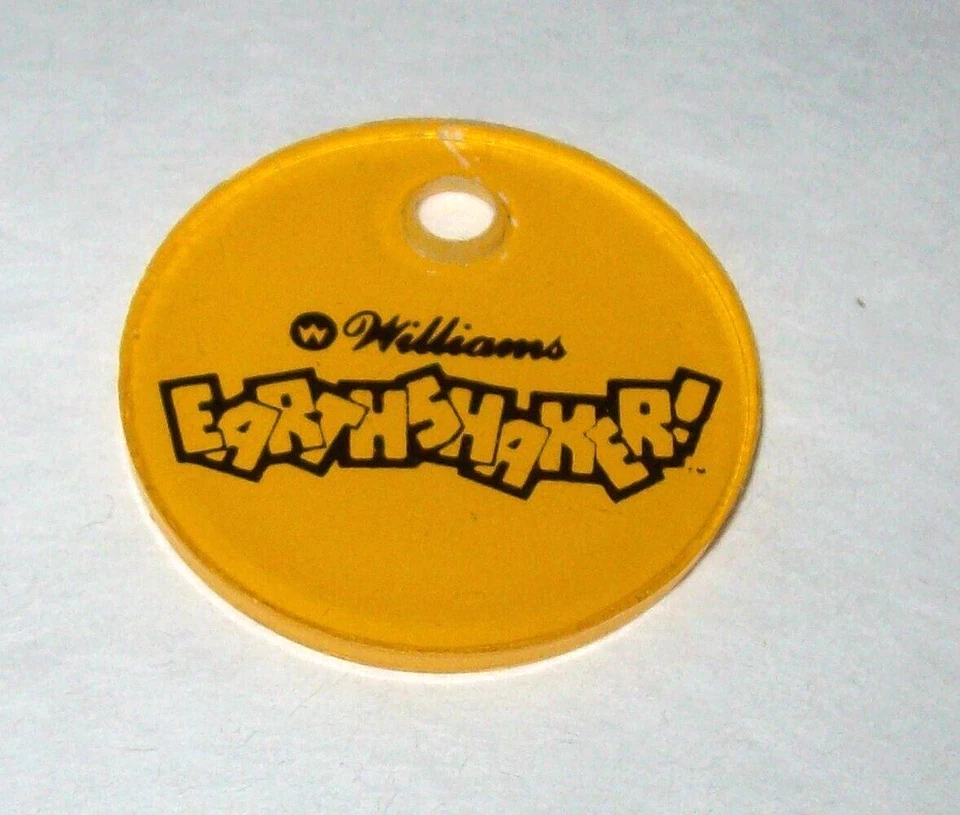 Earthshaker Máquina Pinball Llavero Plástico Original Vintage Juego Promo 1989 Foto 1 de 1