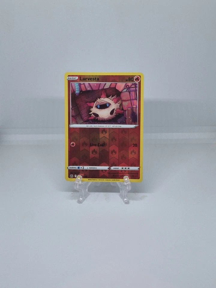 024/159 LARVESTA | COMMON REVERSE HOLO | CROWN ZENITH POKEMON CARD - Image 1 of 1