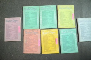 1941 & 1942 Readers Digest Magazine Lot of 8 Qty Charles Atlas Walt Disney - Picture 1 of 3