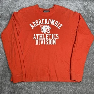 Abercrombie & Fitch T-Shirt Men’s XL Orange Long Sleeve Muscle Athletics VTG - Picture 1 of 6