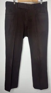 Fashion Bar Colorado Retro Brown Dress Pants Mens 36x30 Textured Formal MCM - Picture 1 of 23