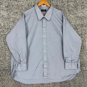 Gitman Bros Shirt Mens 20-34 XXXL Blue Chambray Oxford Cotton Button Up 3XL - Picture 1 of 12